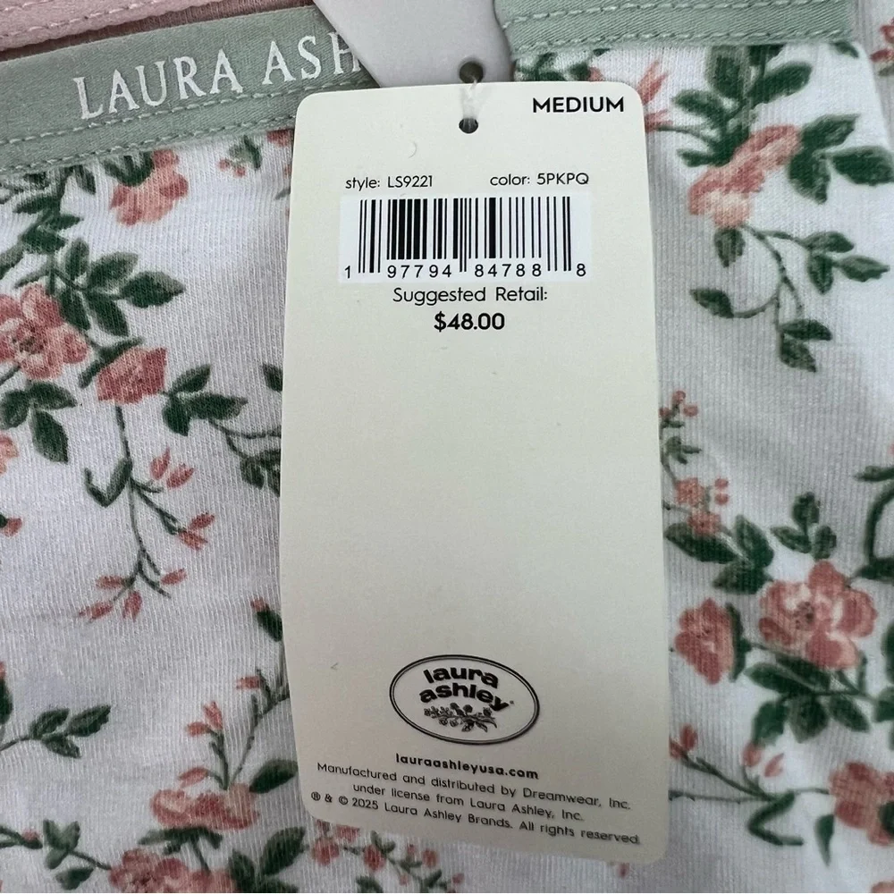 Laura Ashley Women’s Panties Sz Medium Pkg/5 Briefs Multi Colors MSRP $48 - Picture 6 of 7